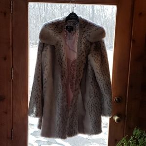 Snow leopard faux fur